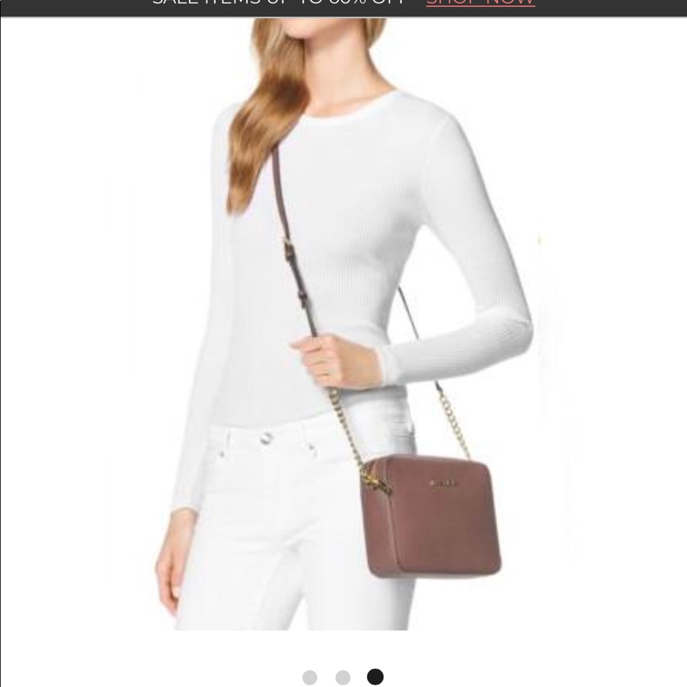 Michael kors Large jet set Saffiano crossbody